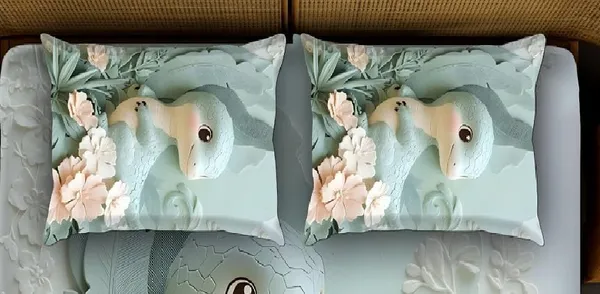 Green_7D_Diana_Sor_Digital_Glace_Cotton__King_Size_Flat_Double_Bedsheet_(Size_Bedsheet_90x100_inch_with_2_Pillow_cover)