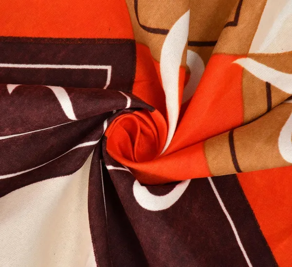Orange_210_Tc_Glace_Cotton_Self_Design_Fitted_(Elastic)_Bedsheet_(Pack_Of_1)
