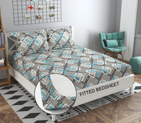 Grey_210_Tc_Glace_Cotton_Self_Design_Fitted_(Elastic)_Bedsheet_(Pack_Of_1)