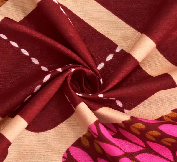 Maroon_&_Pink_210_Tc_Glace_Cotton_Self_Design_Fitted_(Elastic)_Bedsheet_(Pack_Of_1)