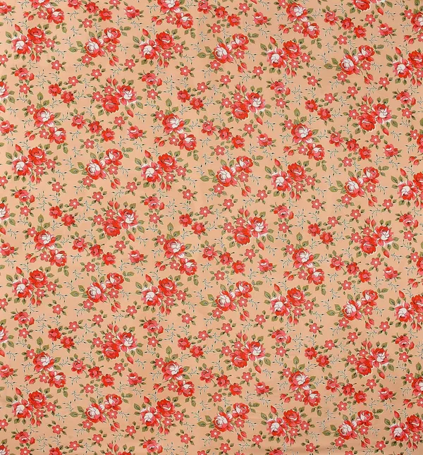 Peach_210_Tc_Glace_Cotton_Self_Design_Fitted_(Elastic)_Bedsheet_(Pack_Of_1)