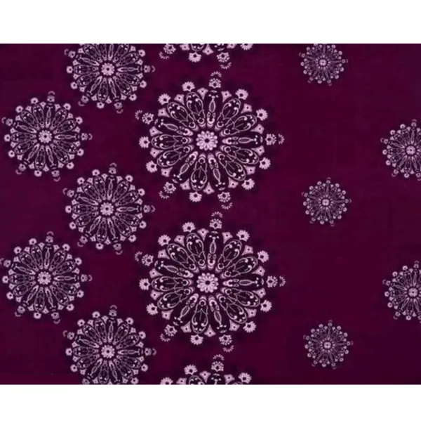 Wine_210_Tc_Glace_Cotton_Self_Design_Fitted_(Elastic)_Bedsheet_(Pack_Of_1)