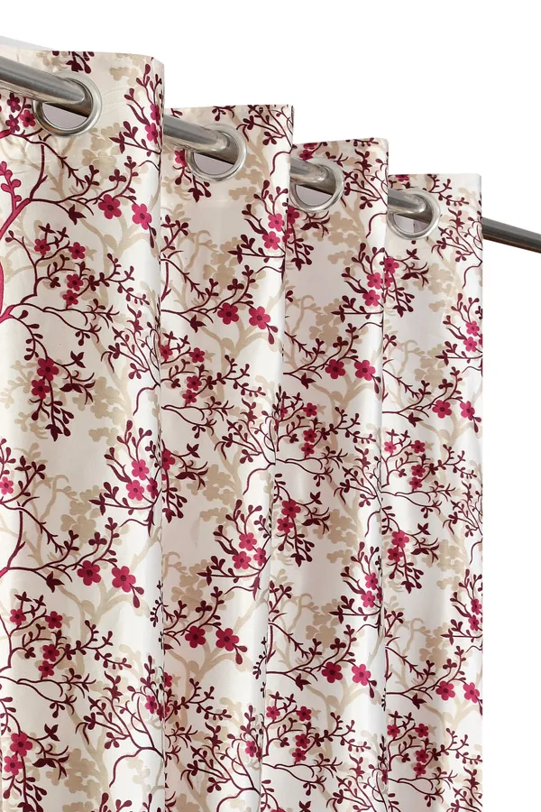 Wine_Floral_Polyester_Semi_Transparent_Door_&_Window_Curtain_(Pack_Of_2)