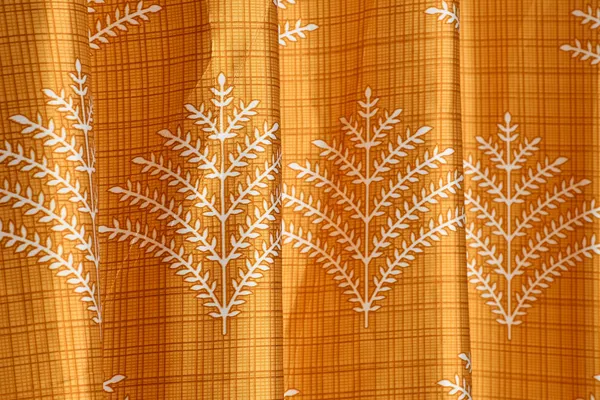 Yellow_Floral_Polyester_Semi_Transparent__Door_Curtain_(Pack_Of_2)