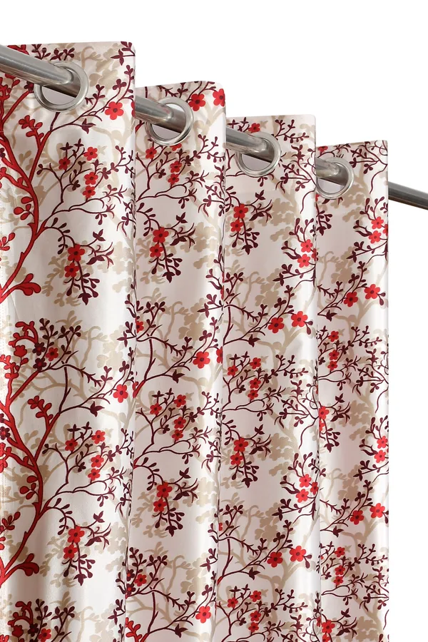 Maroon_Floral_Polyester_Semi_Transparent_Door_&_Window_Curtain_(Pack_Of_2)