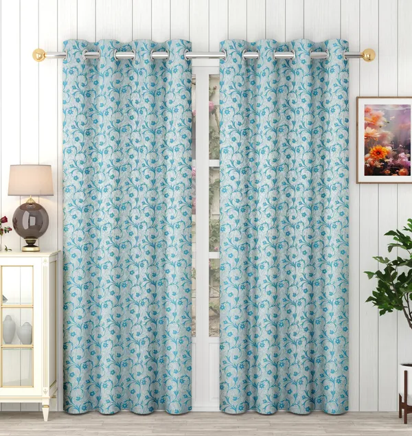 Aqua_Eyelet__jacquard_curtains_Pack_of_2