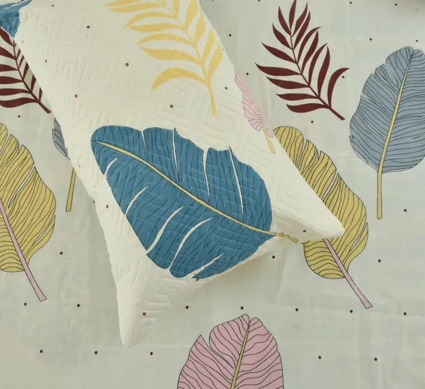 King_Flat_230_TC_Floral_Bedsheet__(Pack_of_1,_Beige_(1_Bedsheet_+_2_Pillow_Covers_+_2_Cushion_Cover_with_filler)