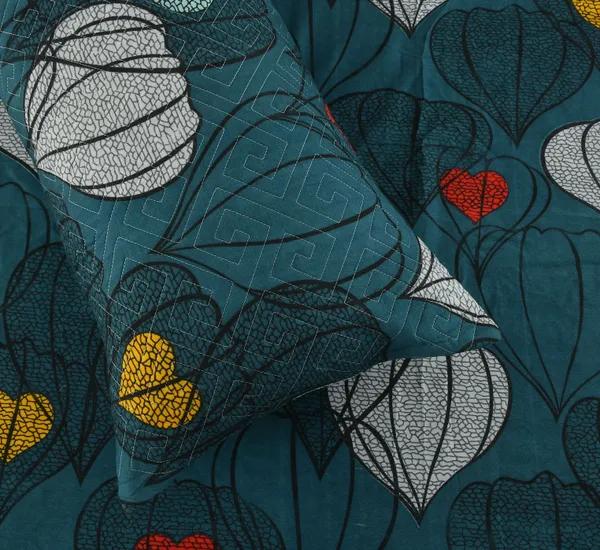 King_Flat_230_TC_Floral_Bedsheet__(Pack_of_1,_Green_(1_Bedsheet_+_2_Pillow_Covers_+_2_Cushion_Cover_with_filler)