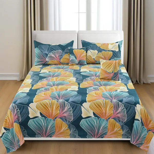 King_Flat_230_TC_Floral_Bedsheet__(Pack_of_1,_Multicolour_(1_Bedsheet_+_2_Pillow_Covers_+_2_Cushion_Cover_with_filler)