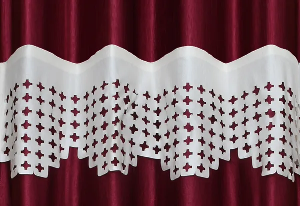 Maroon_Polyester_Eyelet_Solid_Plain_Frill_curtains_Pack_of_2