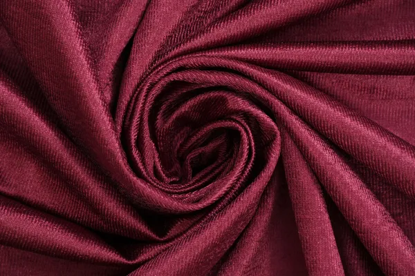 Maroon_Polyester_Eyelet_Solid_Plain_Frill_curtains_Pack_of_2