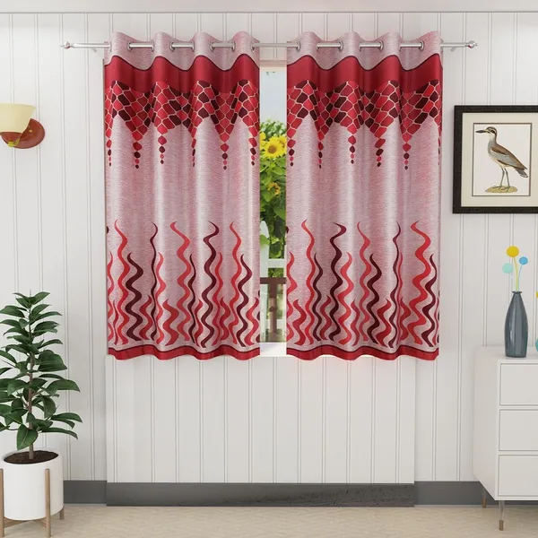 Maroon_Printed_Polyester_Semi_Transparent_Window_Curtain_(Pack_Of_2)