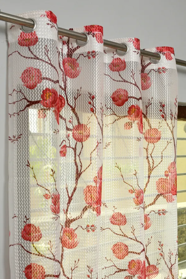 Maroon_Net_Semi_Transparent_Floral_Curtains_(Floral_Design,_Pack_of_2