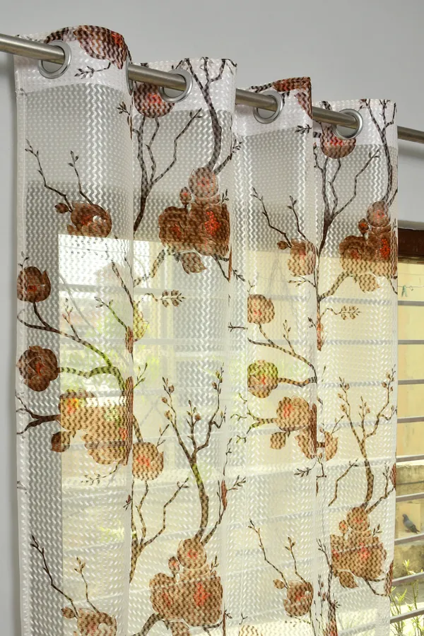 Brown_Net_Semi_Transparent_Floral_Curtains_(Floral_Design,_Pack_of_2