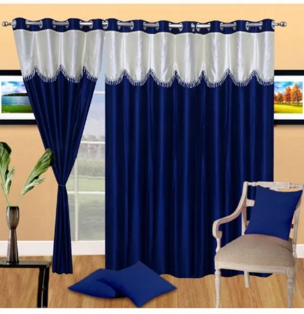 Navy_Blue_Polyester_Eyelet_Solid_Plain_Frill_curtains_Pack_of_2