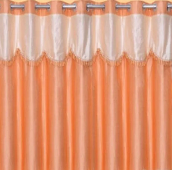 Orange_Polyester_Eyelet_Solid_Plain_Frill_curtains_Pack_of_2