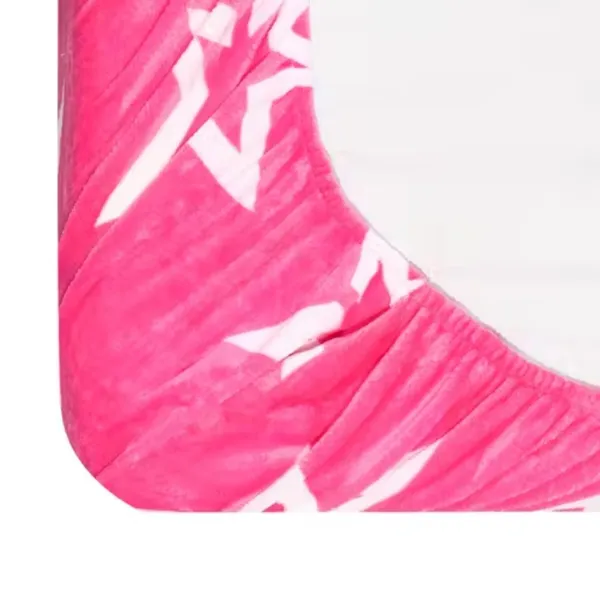 Pink_Warm_Double_Bed_Woollen_&_Velvet_Fitted_Bedsheet