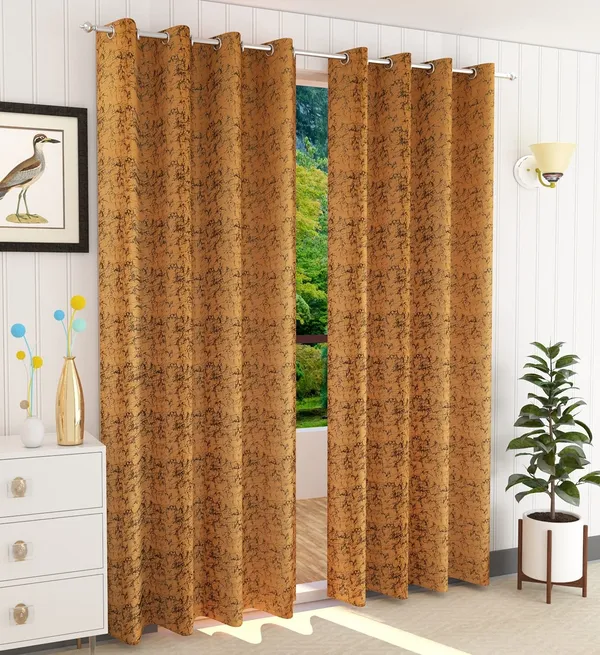 Gold_Print_Velvet_Blackout_Curtains_Pack_Of_2