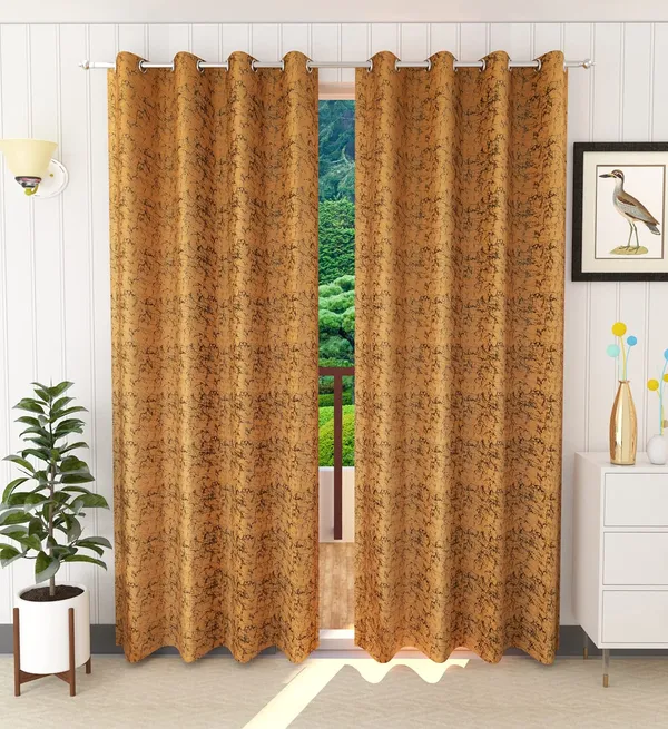 Gold_Print_Velvet_Blackout_Curtains_Pack_Of_2