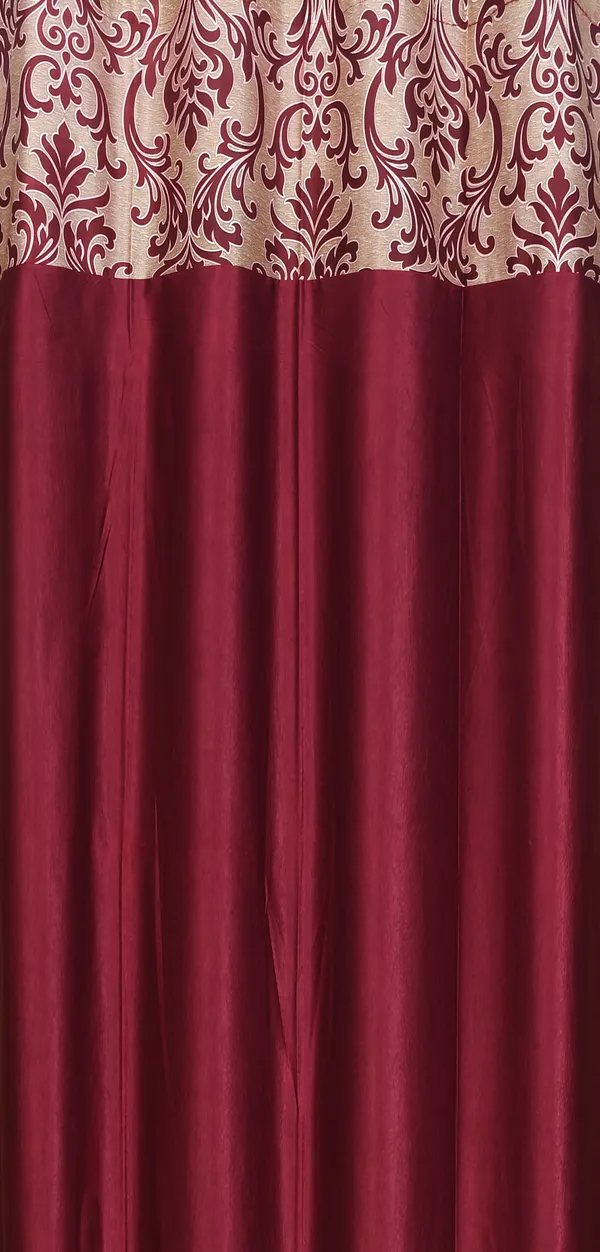 Maroon_Polyester_Printed_Patch_Work_Design_Curtains_Pack_Of_2