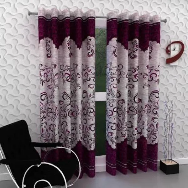 Purple_Printed_Polyester_Semi_Transparent_Door_Curtain_(Pack_Of_2)