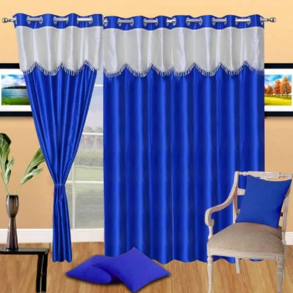 Royal_Blue_Polyester_Eyelet_Solid_Plain_Frill_curtains_Pack_of_2