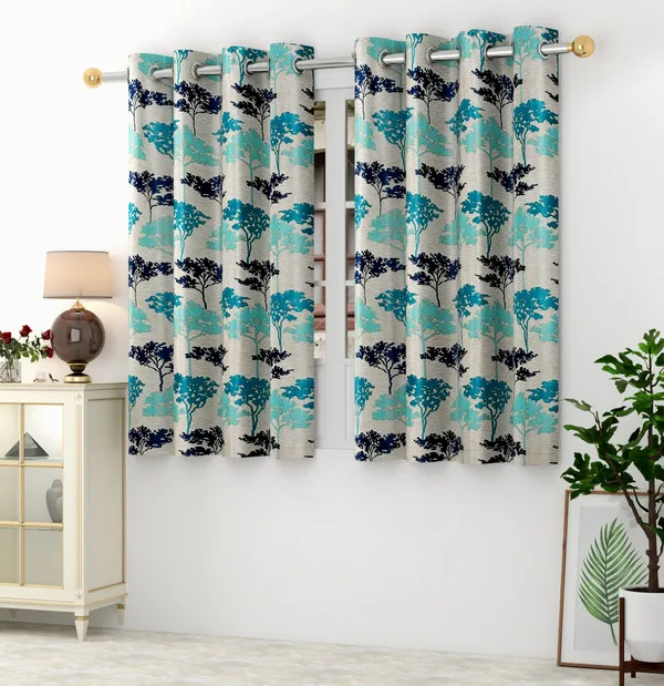 Aqua_Polyester_Eyelet__Designer_Print_curtains_Pack_of_2