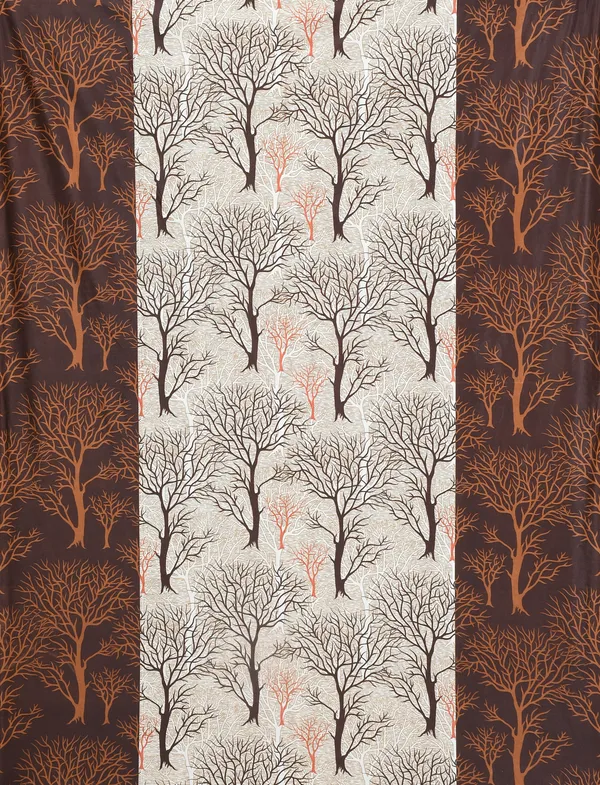 Brown_Polyester_Eyelet__Designer_Print_curtains_Pack_of_2