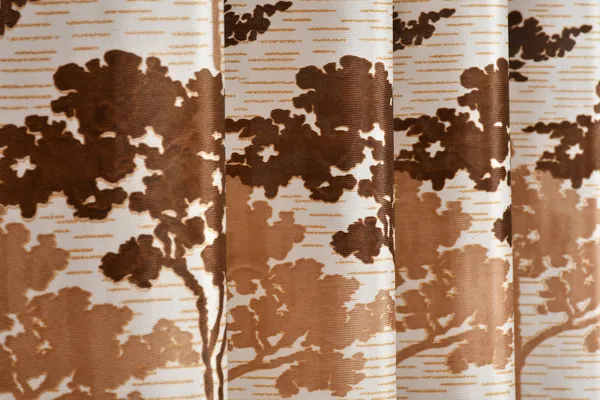 Brown_Polyester_Eyelet__Designer_Print_curtains_Pack_of_2