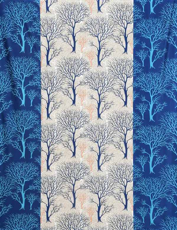 Blue_Polyester_Eyelet__Designer_Print_curtains_Pack_of_2