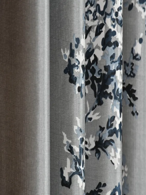 Grey_Polyester_Eyelet__Designer_Print_curtains_Pack_of_2