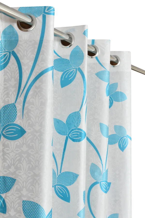 Aqua_Polyester_Eyelet__Designer_Print_curtains_Pack_of_2