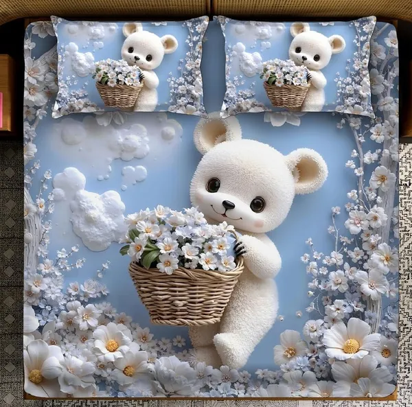 Sky_7D_Basket_Teddy_Digital_Glace_Cotton__King_Size_Flat_Double_Bedsheet_(Size_Bedsheet_90x100_inch_with_2_Pillow_cover)