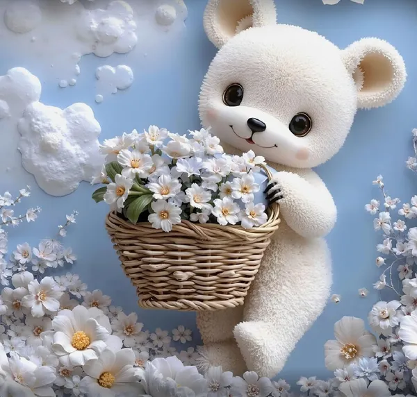 Sky_7D_Basket_Teddy_Digital_Glace_Cotton__King_Size_Flat_Double_Bedsheet_(Size_Bedsheet_90x100_inch_with_2_Pillow_cover)