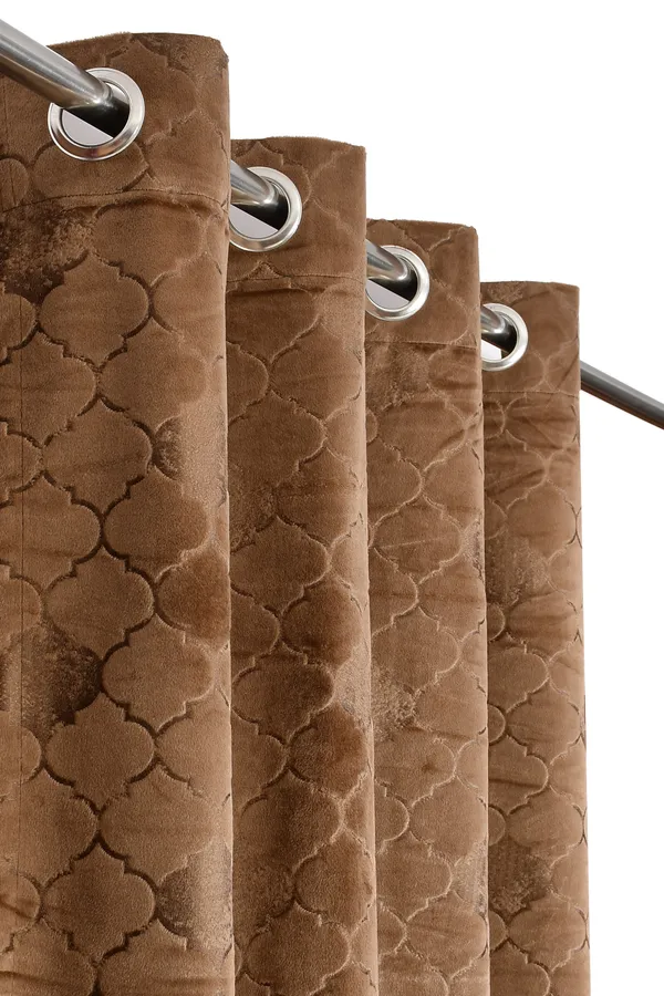Gold_Punch_Velvet_Blackout_Curtains_Pack_Of_2