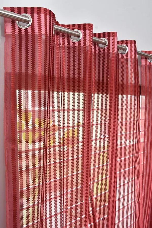 Maroon_Net_Semi_Transparent_tissue_Curtain_(Self_Design,_Tissue)_Pack_of_2