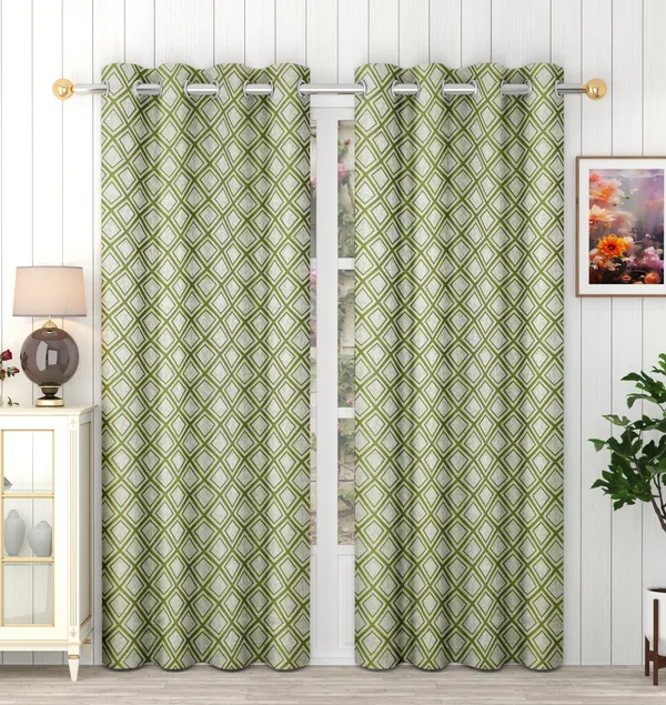 Green_Eyelet__jacquard_curtains_Pack_of_2