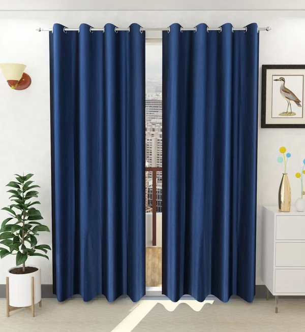 Navy_Blue_Polyester_Eyelet_Solid_Plain_curtains_Pack_of_2