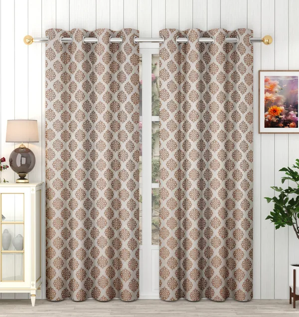 Brown_Eyelet__jacquard_curtains_Pack_of_2
