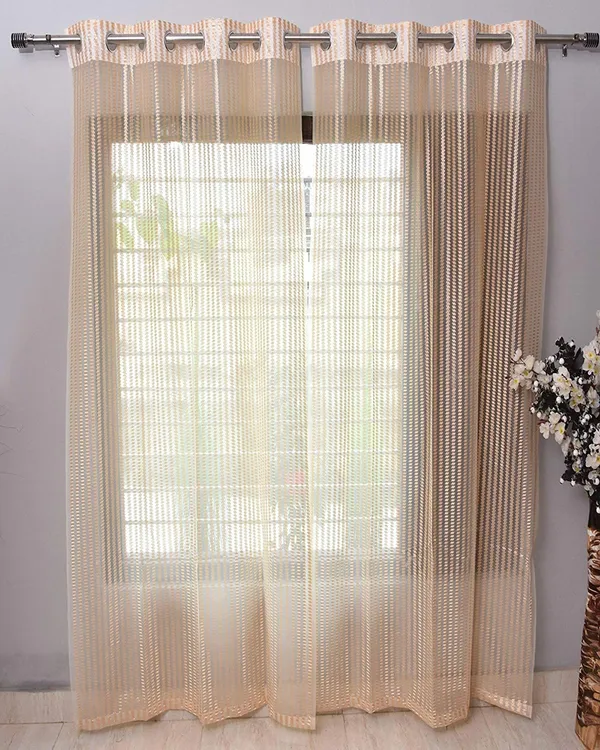 Cream_Net_Semi_Transparent_tissue_Curtain_(Self_Design,_Tissue)_Pack_of_2