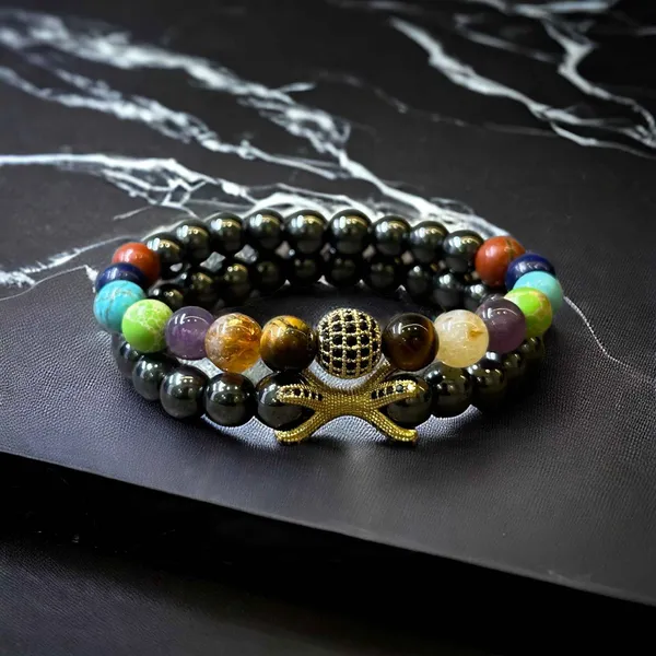 Class_And_Charm_Combined_7_Chakra_Hematite_Healing_Charm_Bracelet