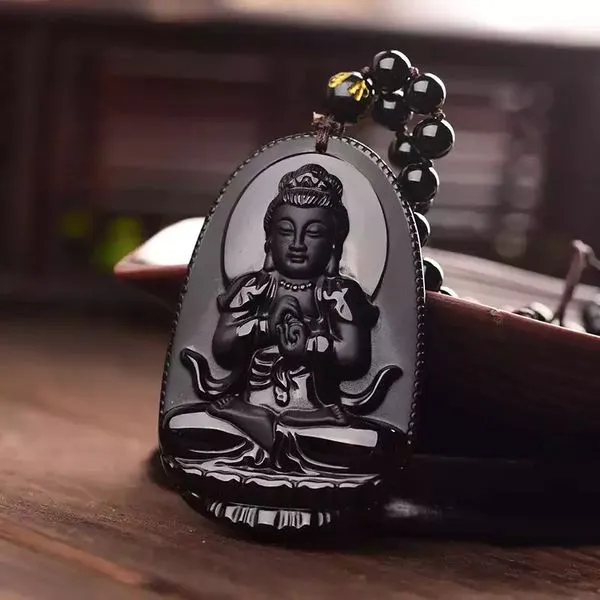 Natural_Black_Obsidian_Saint_Buddha_Pendant_Necklace