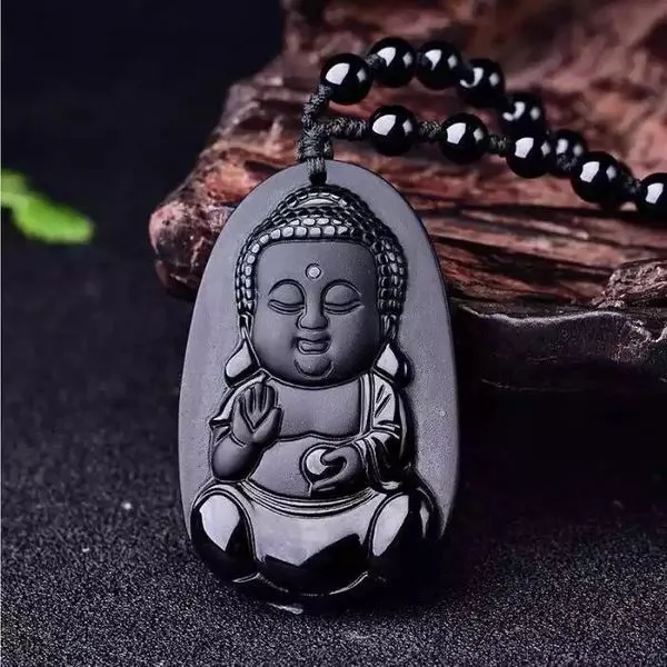 Exclusive_Obsidian_Cute_Baby_Buddha_Pendant_Necklace