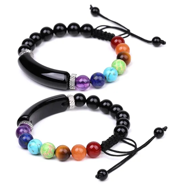 Harmonize_Your_Energy_With_Style_And_Protection_7_Chakra_Black_Obsidian_Strand_Bracelet
