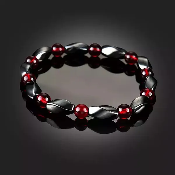 Ground_Your_Energy,_Ignite_Your_Passion_Hematite_Red_Garnet_Bracelet