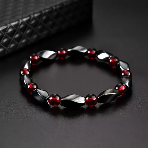 Ground_Your_Energy,_Ignite_Your_Passion_Hematite_Red_Garnet_Bracelet