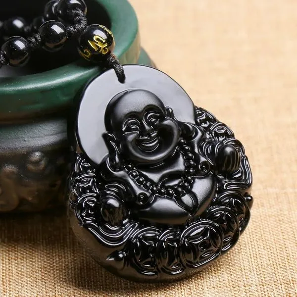 Obsidian_Lucky_Charm_Laughing_Buddha_Necklace