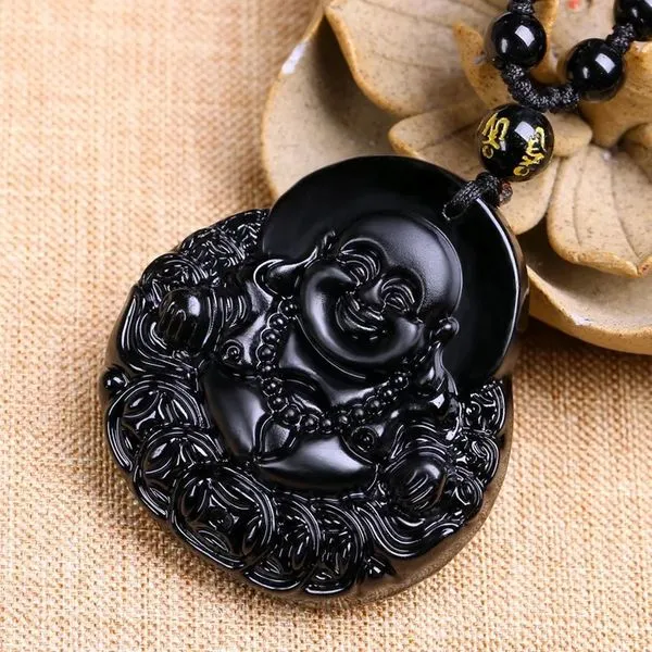 Obsidian_Lucky_Charm_Laughing_Buddha_Necklace