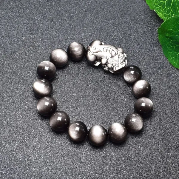 Silver_Obsidian_Pixiu_Wealth_&_Protection_Bracelet