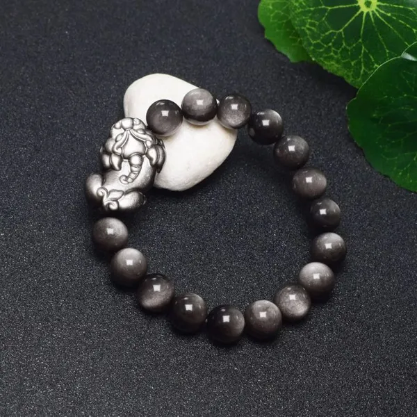 Silver_Obsidian_Pixiu_Wealth_&_Protection_Bracelet